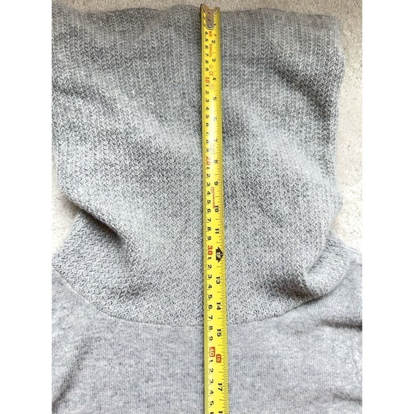 KENAR 100% Cashmere Women's Cowl Neck Sweater Gray Size M - Picture 6 of 12
